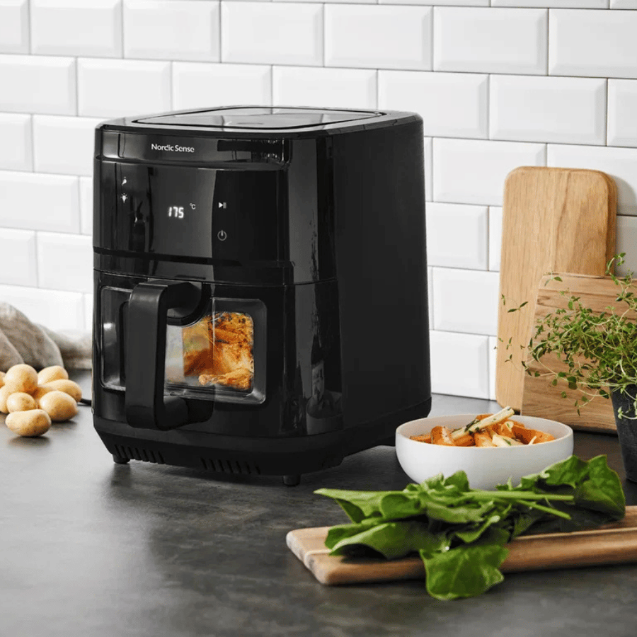 

Airfryer 2000 watt 9 liter Sort